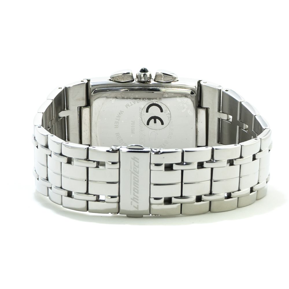 Chronotech Silver Stainless Steel Dress Watch