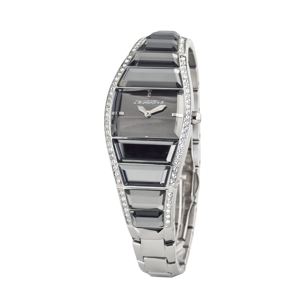Chronotech Silver Stainless Steel Dress Watch