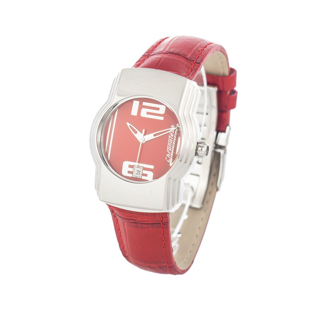 Δερμάτινο ρολόι Chronotech Red