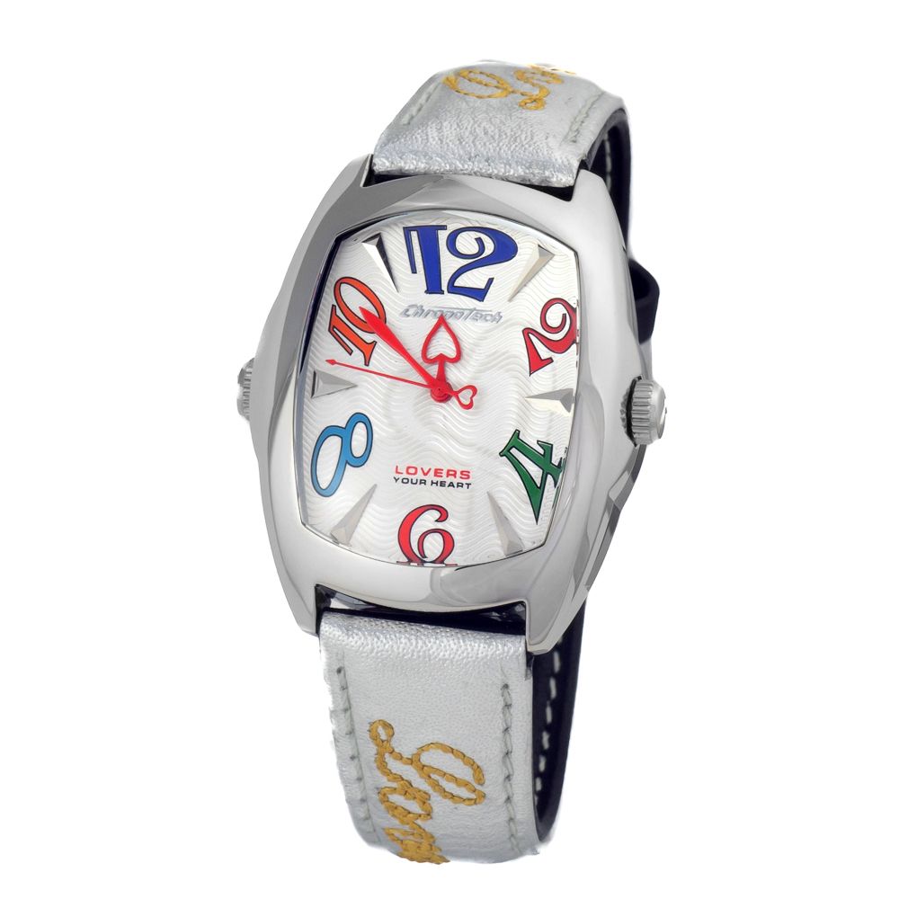 Μαύρο δερμάτινο ρολόι Chronotech