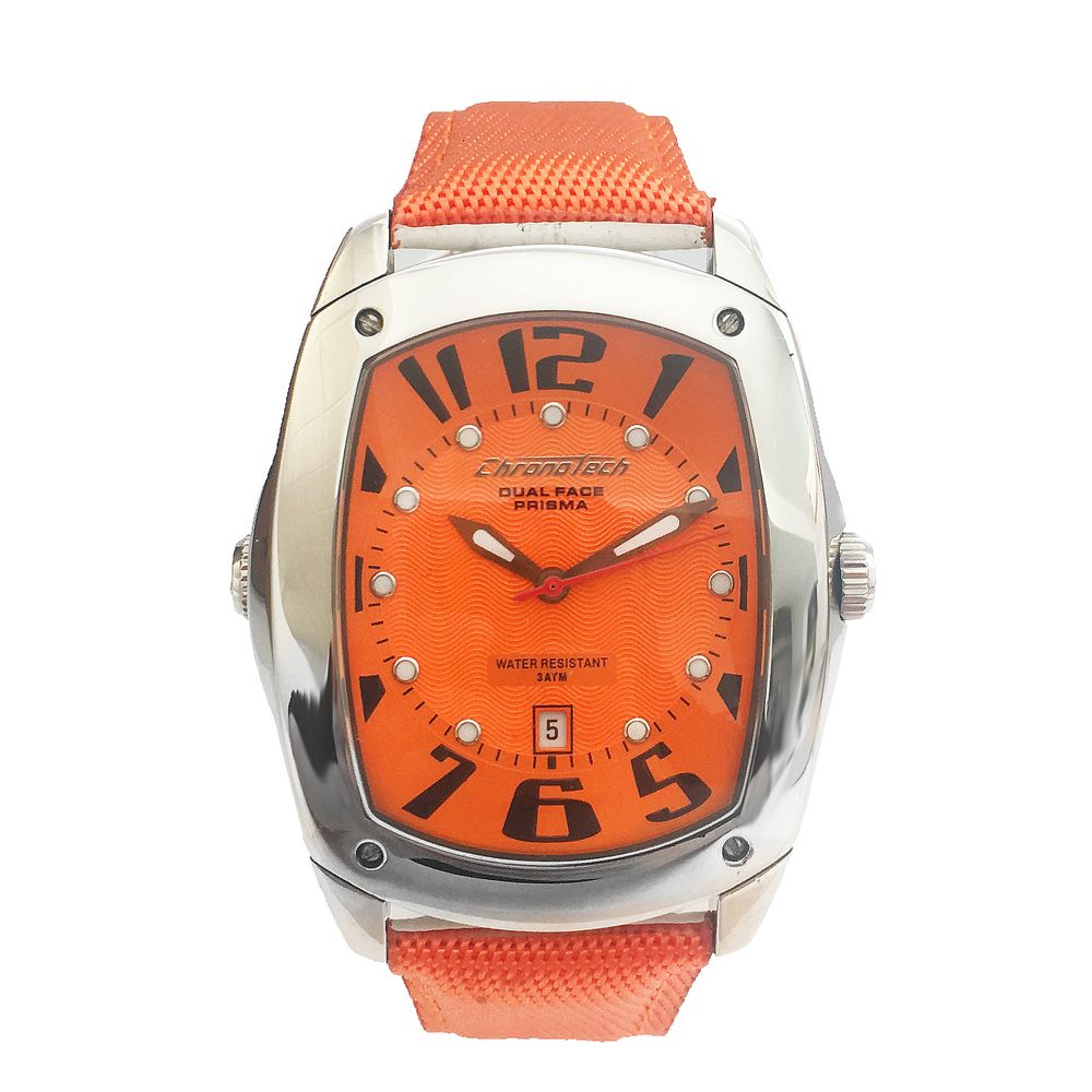 Δερμάτινο ρολόι Chronotech Orange