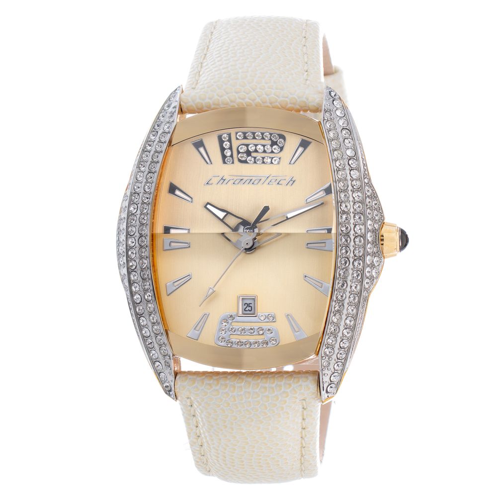 Δερμάτινο ρολόι Chronotech Beige