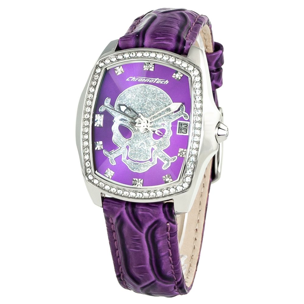 Δερμάτινο ρολόι Chronotech Purple
