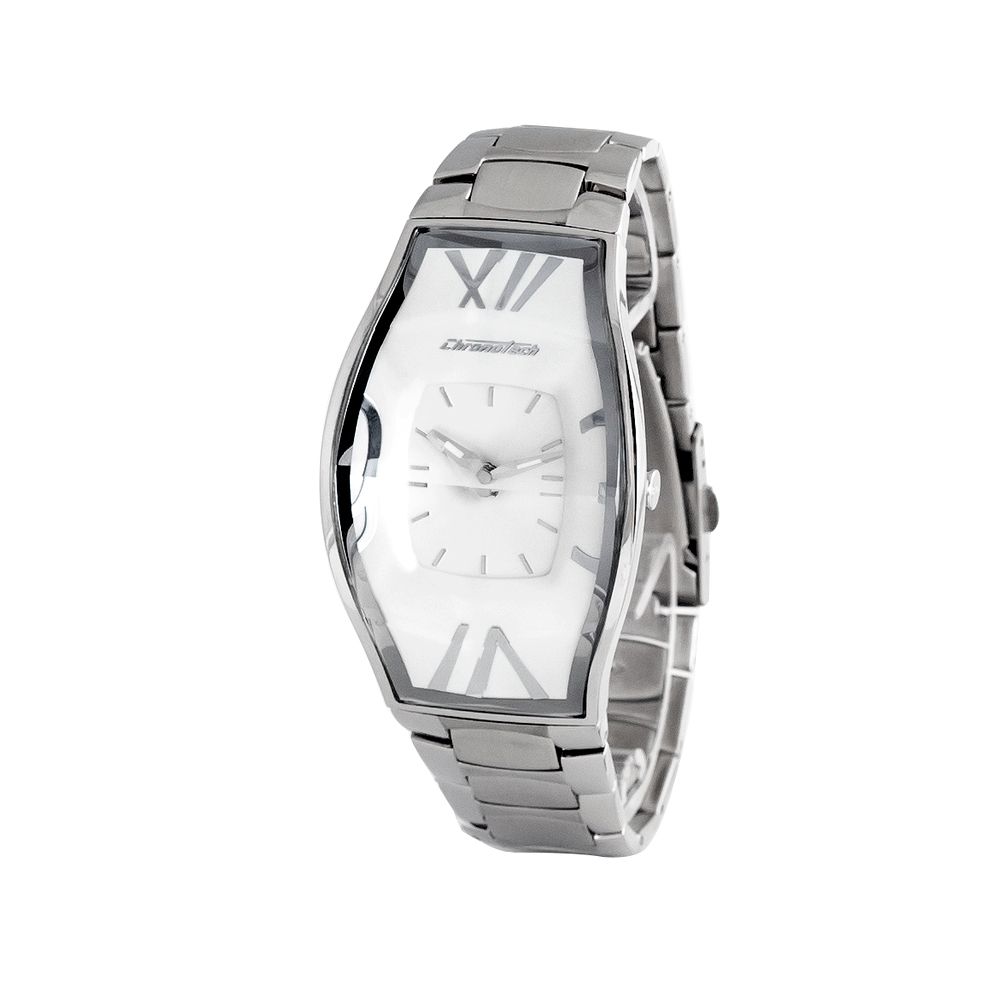 Chronotech Silver Stainless Steel Dress Watch