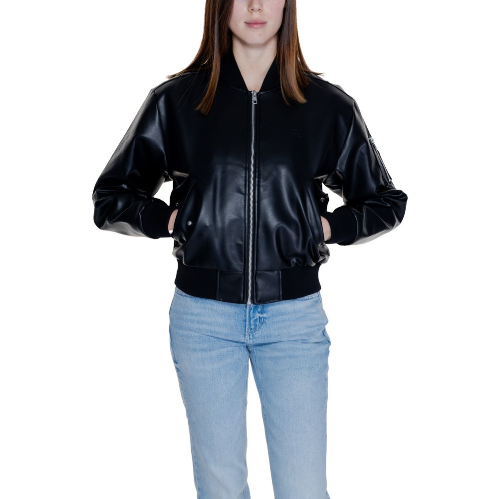 Calvin Klein Jeans Μαύρα Μπουφάν & Παλτό από Πολυαιθυλένιο