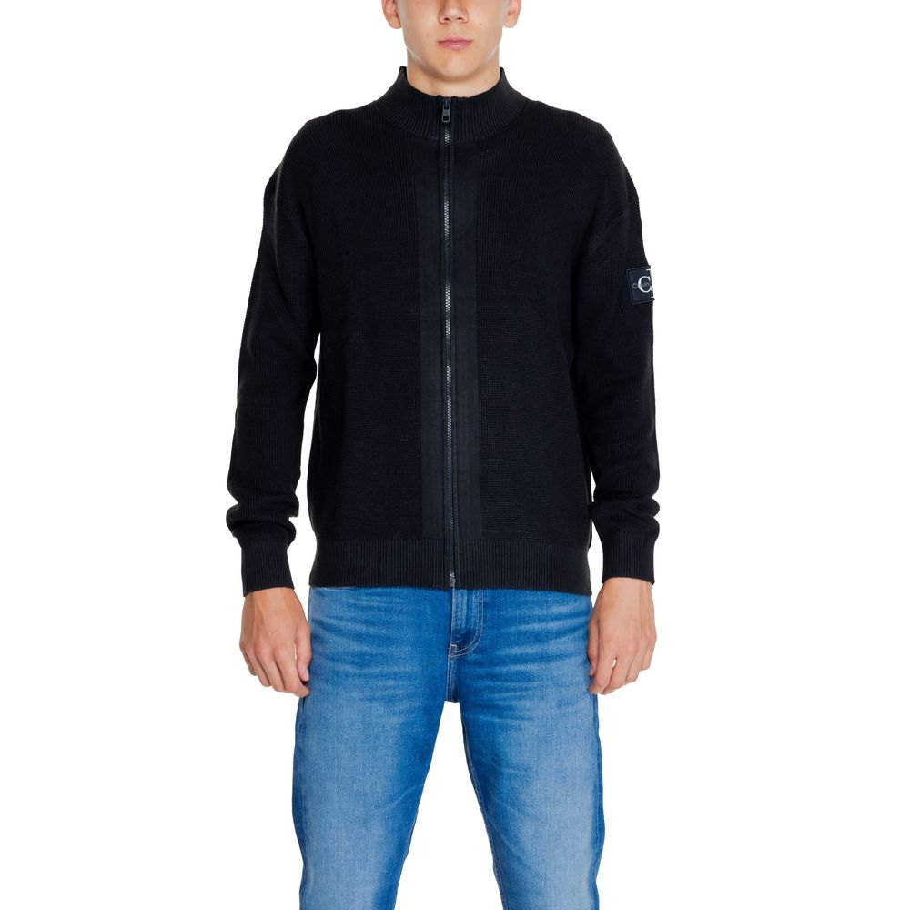 Τζιν Calvin Klein Black Cotton Rigenerato Cardigan