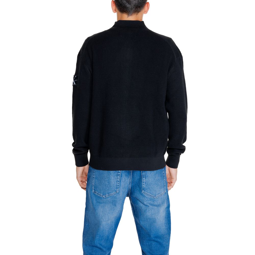 Τζιν Calvin Klein Black Cotton Rigenerato Cardigan