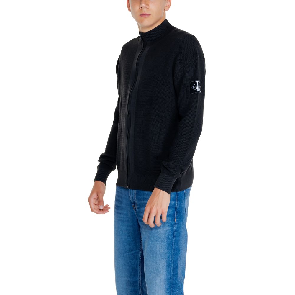 Τζιν Calvin Klein Black Cotton Rigenerato Cardigan