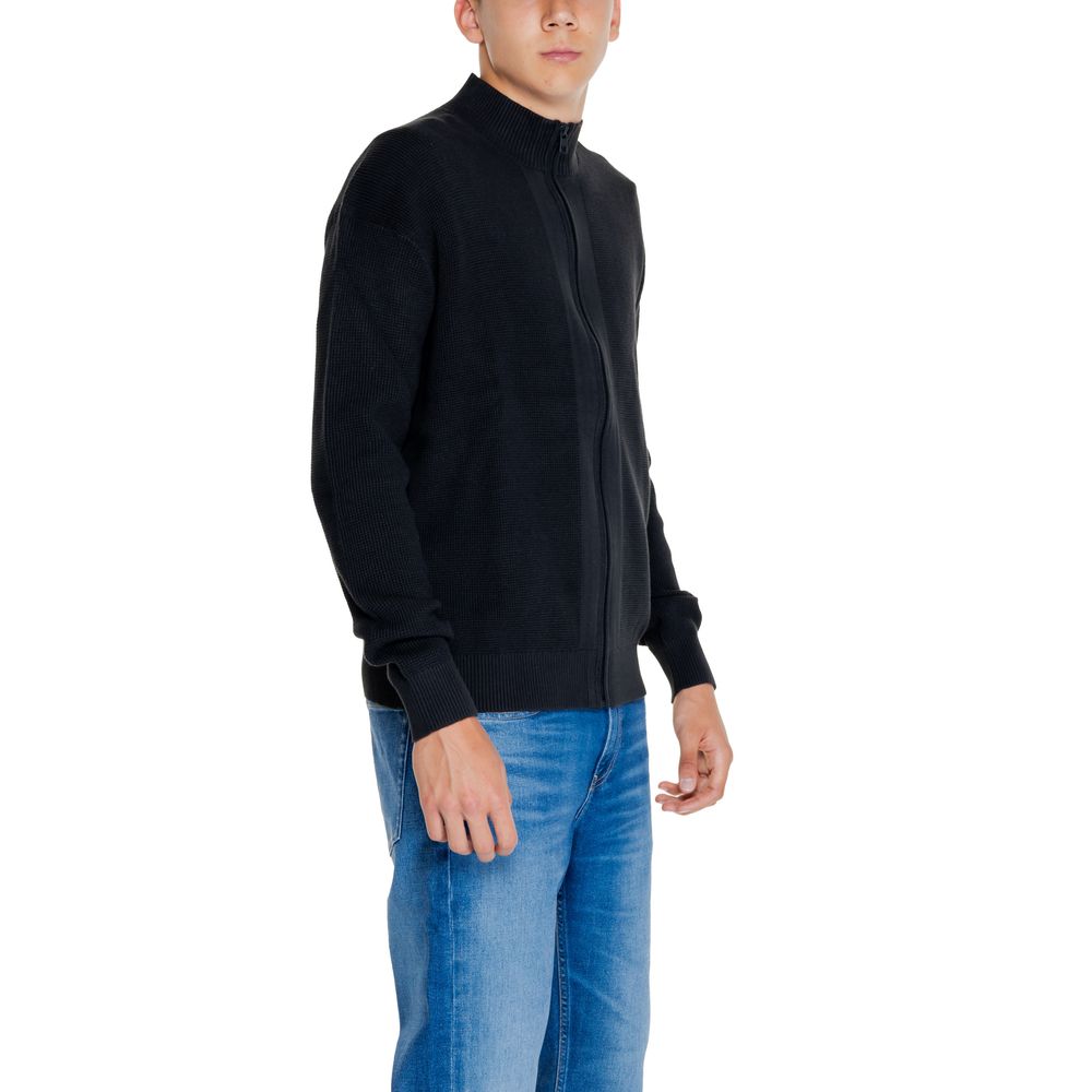 Τζιν Calvin Klein Black Cotton Rigenerato Cardigan