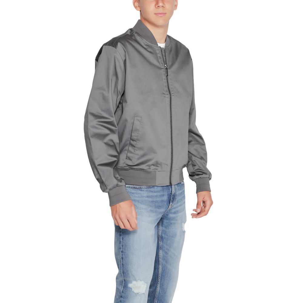 Μπουφάν Calvin Klein Grey από οργανικό βαμβάκι