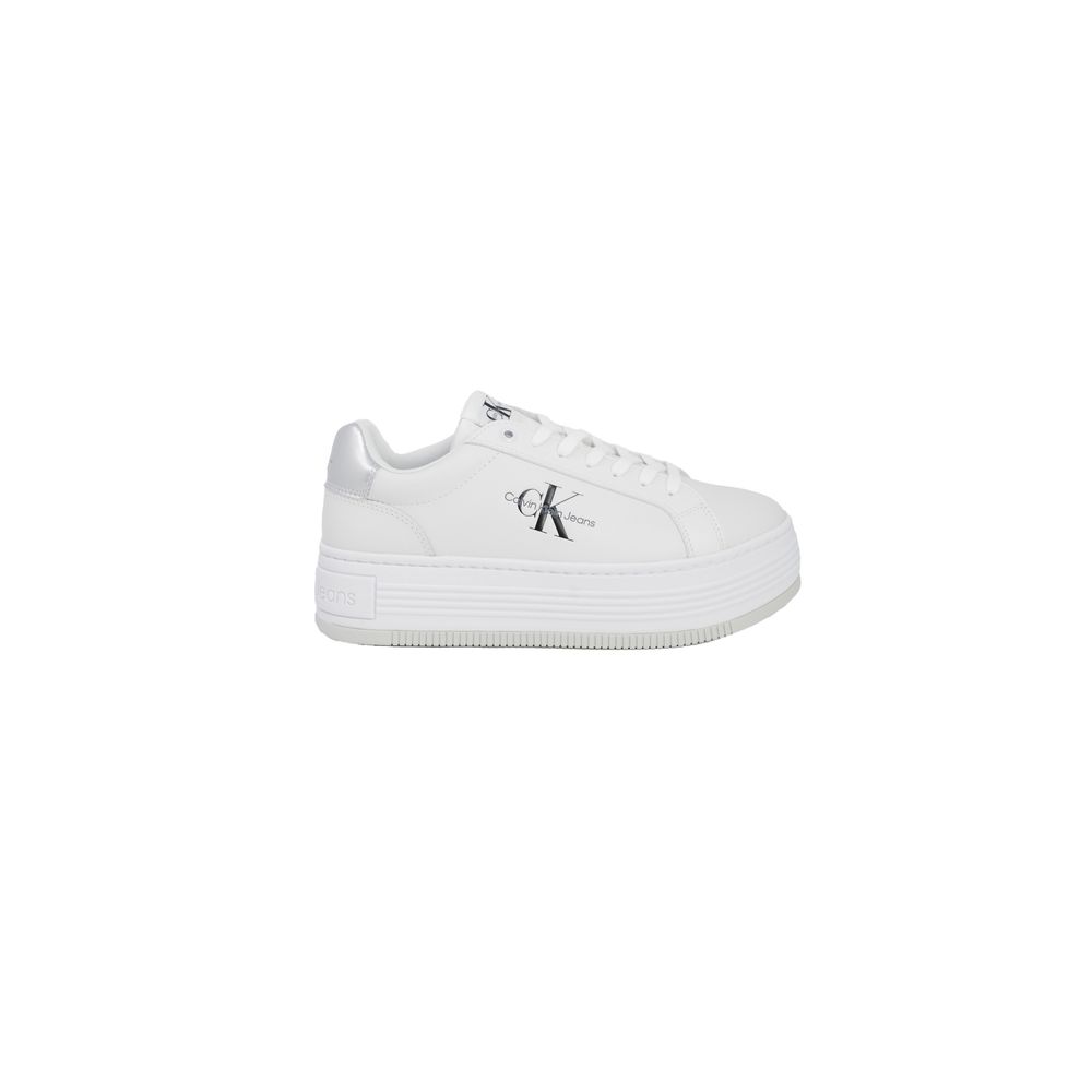 Calvin Klein Silver Δερμάτινο Sneaker