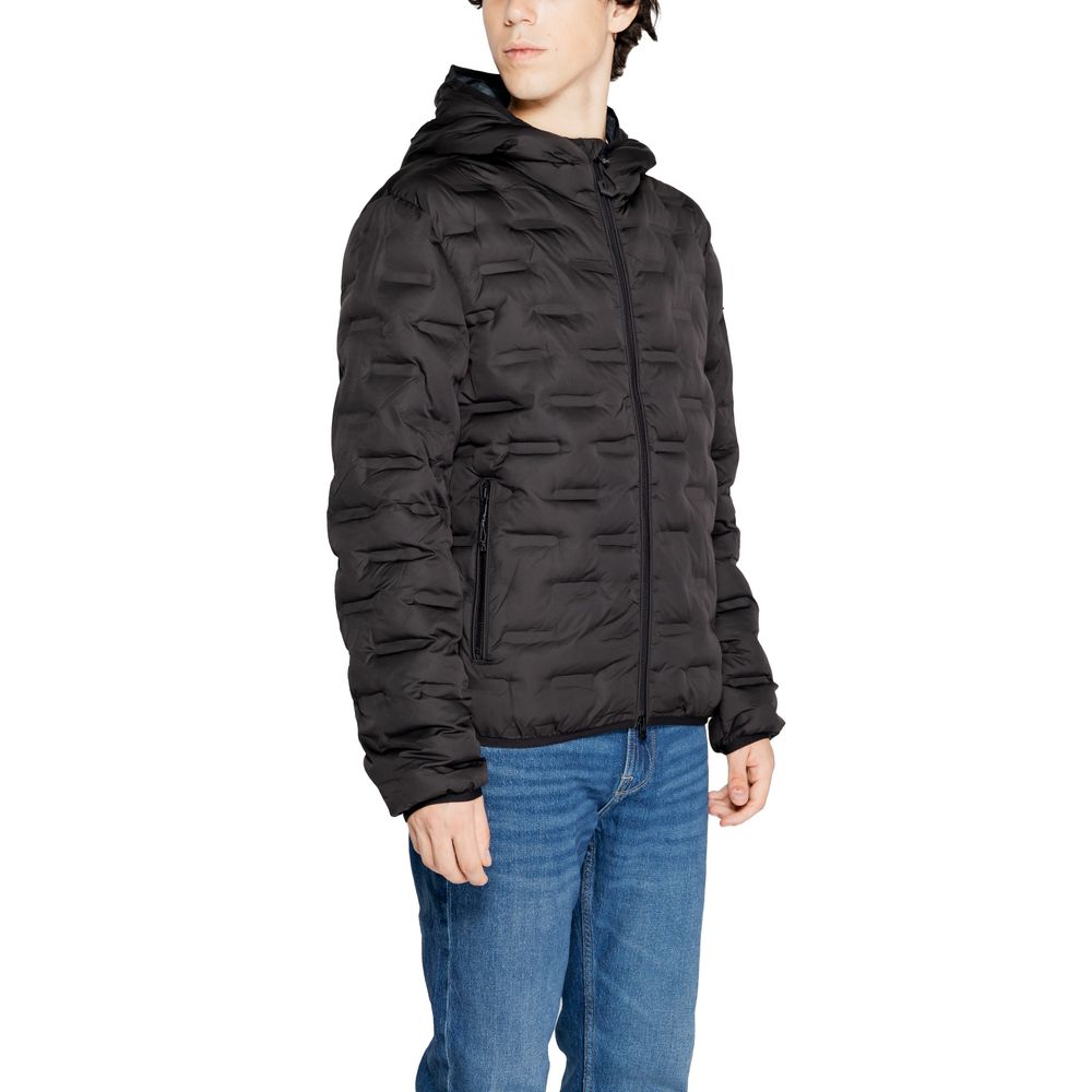 Replay Black Polyester Jackets & Coat