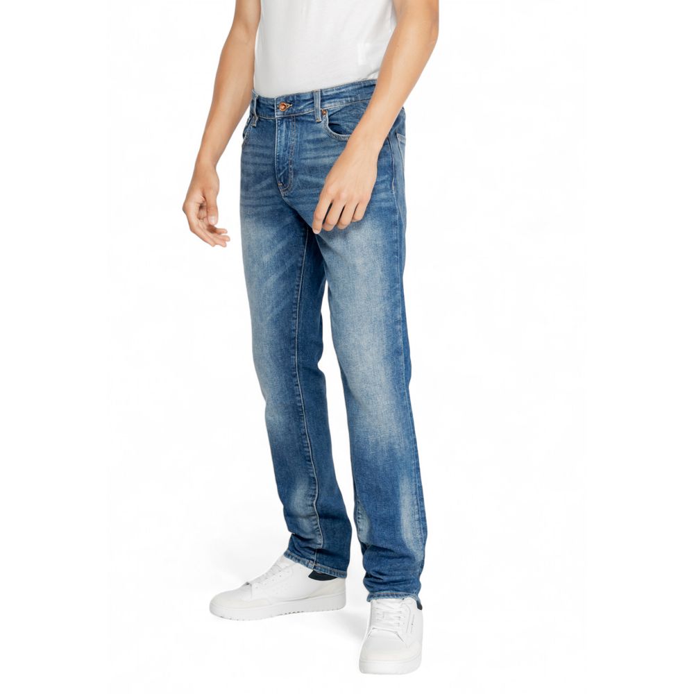 Τζιν και παντελόνι Gas Blue Cotton