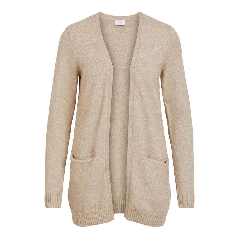 Ζακέτα Vila Clothes Beige Viscose