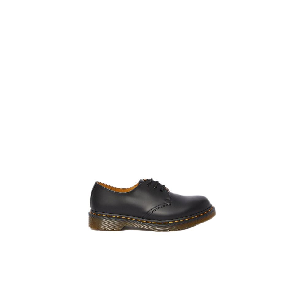 Μαύρο δερμάτινο ίσιο παπούτσι Dr. Martens