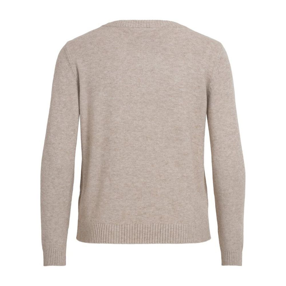 Πουλόβερ Vila Clothes Beige Viscose