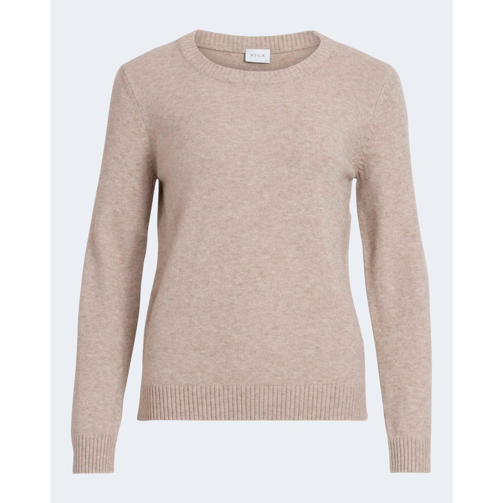 Πουλόβερ Vila Clothes Beige Viscose