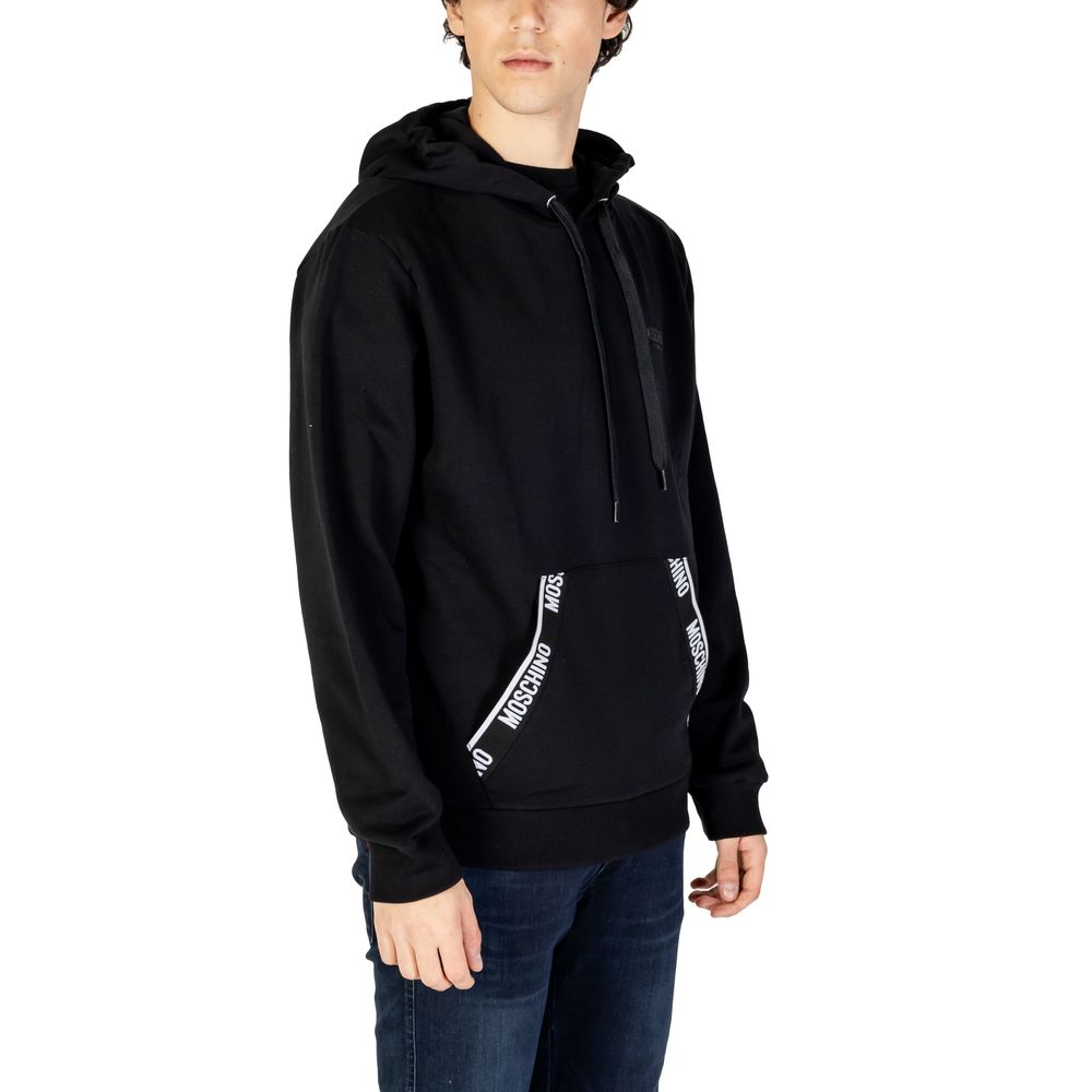 Μαύρο βαμβακερό πουλόβερ Moschino