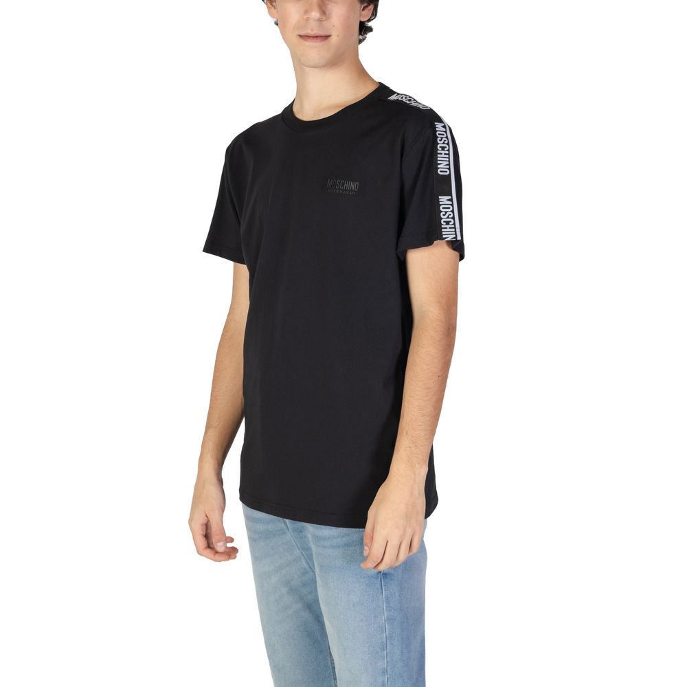 Μπλουζάκι Moschino μαύρο βαμβακερό
