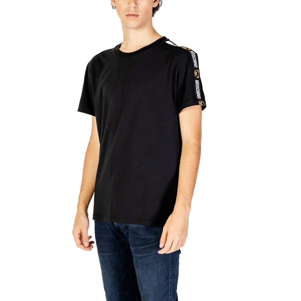 Μπλουζάκι Moschino μαύρο βαμβακερό