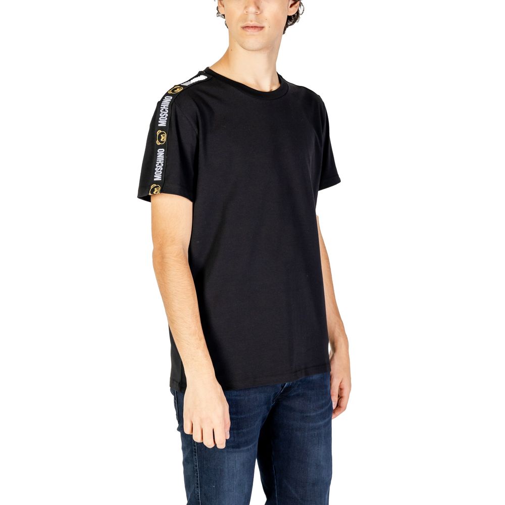 Μπλουζάκι Moschino μαύρο βαμβακερό