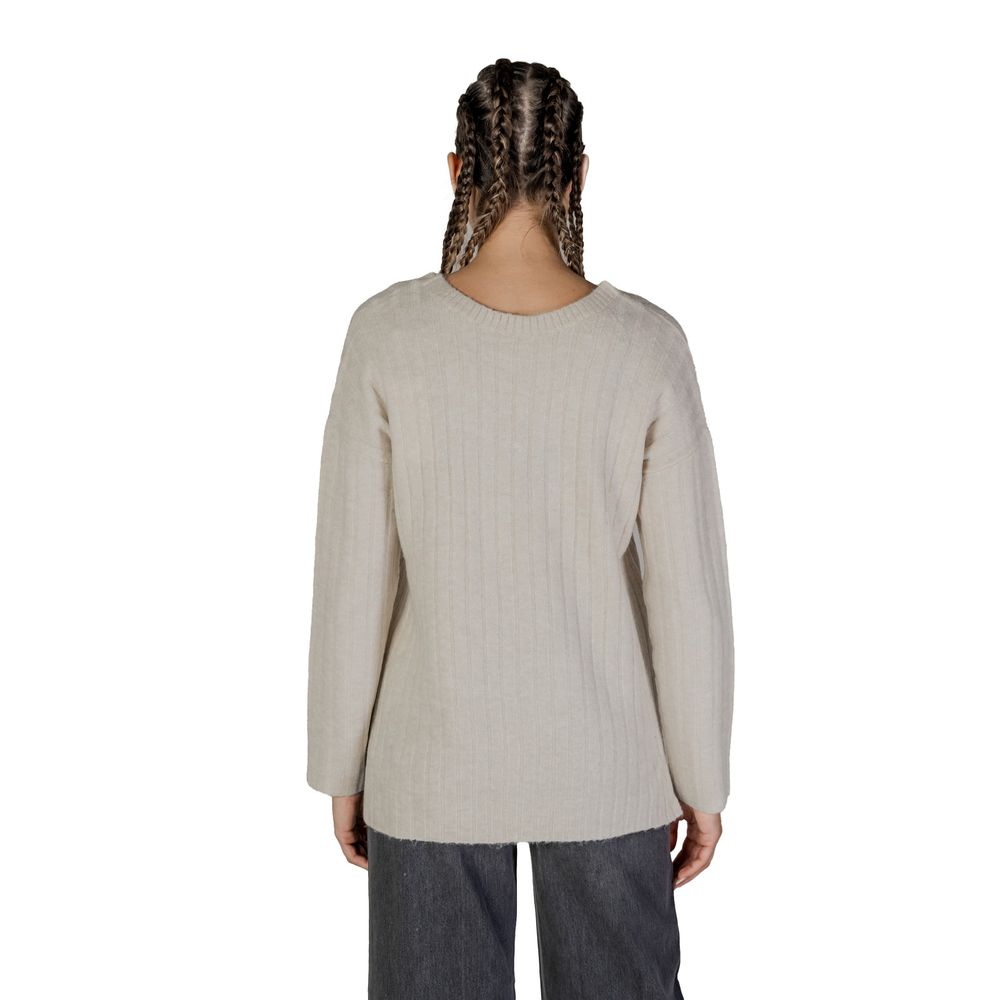 Πουλόβερ Vila Clothes Μπεζ Ακρυλικό