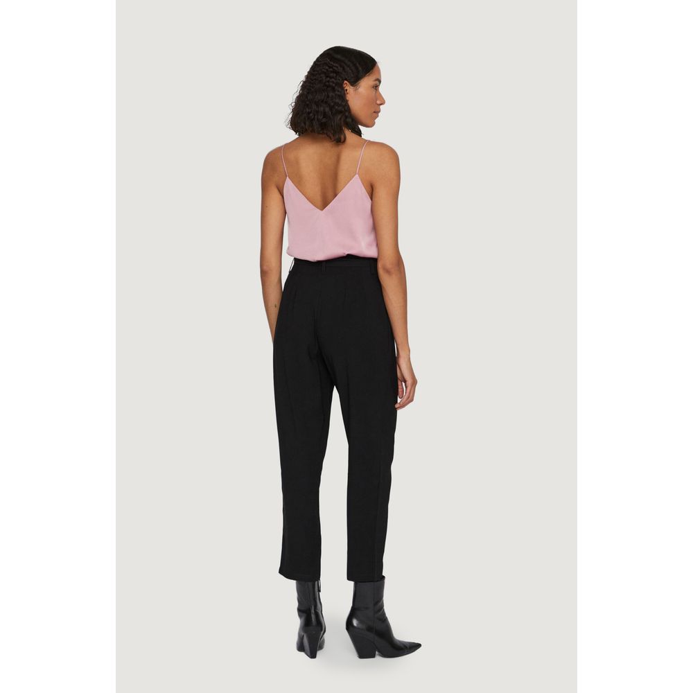 Vila Clothes Μαύρο τζιν και παντελόνι βισκόζης