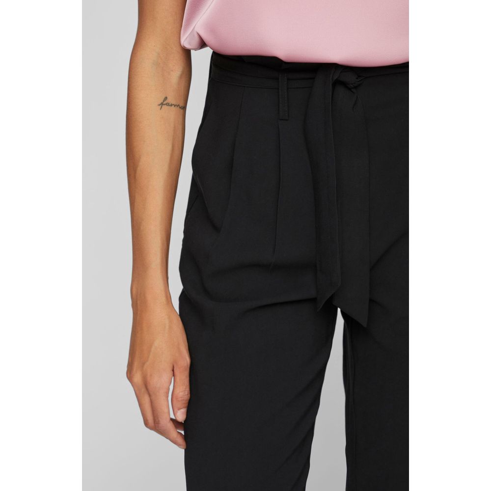 Vila Clothes Μαύρο τζιν και παντελόνι βισκόζης