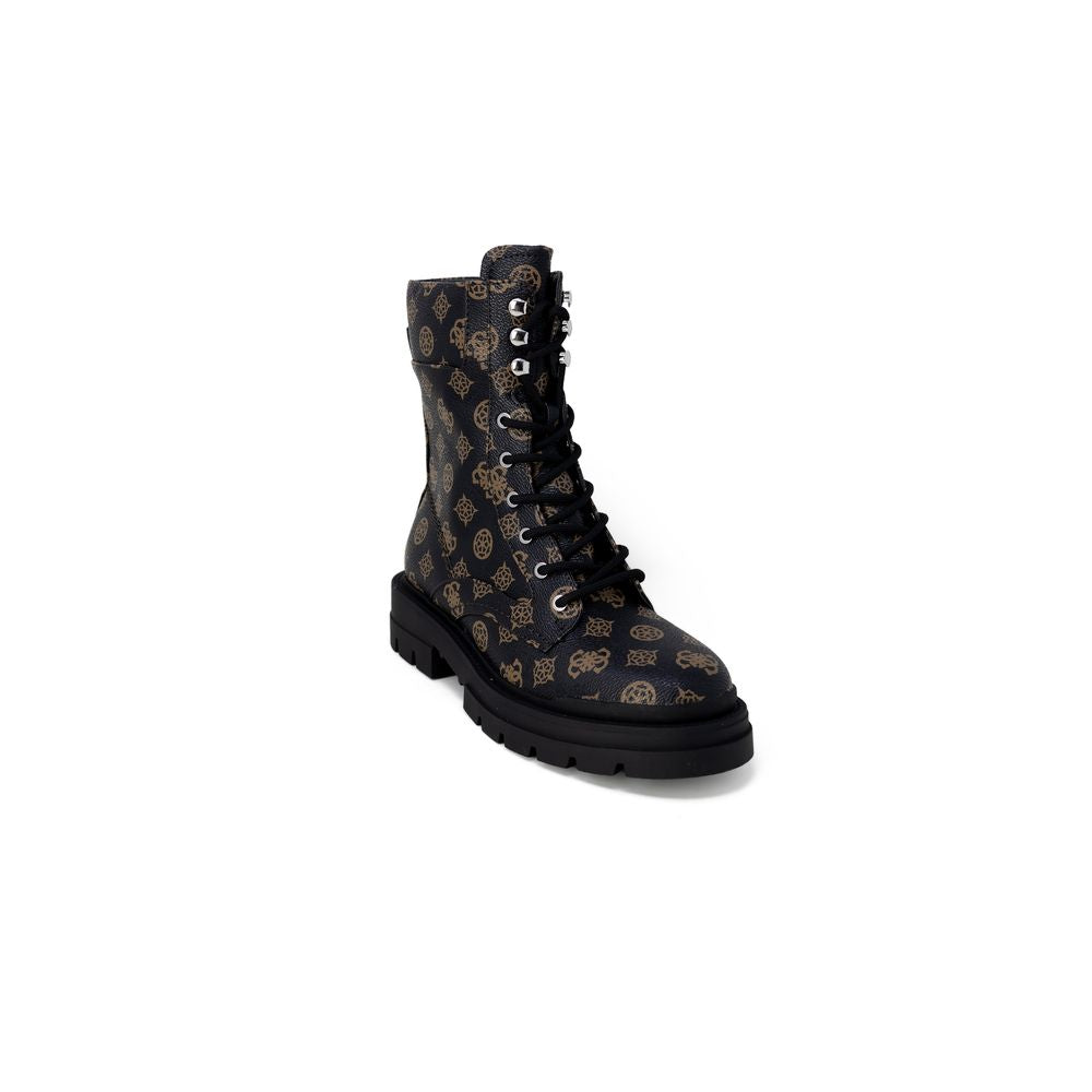Μποτάκι Guess Brown από συνθετικό δέρμα