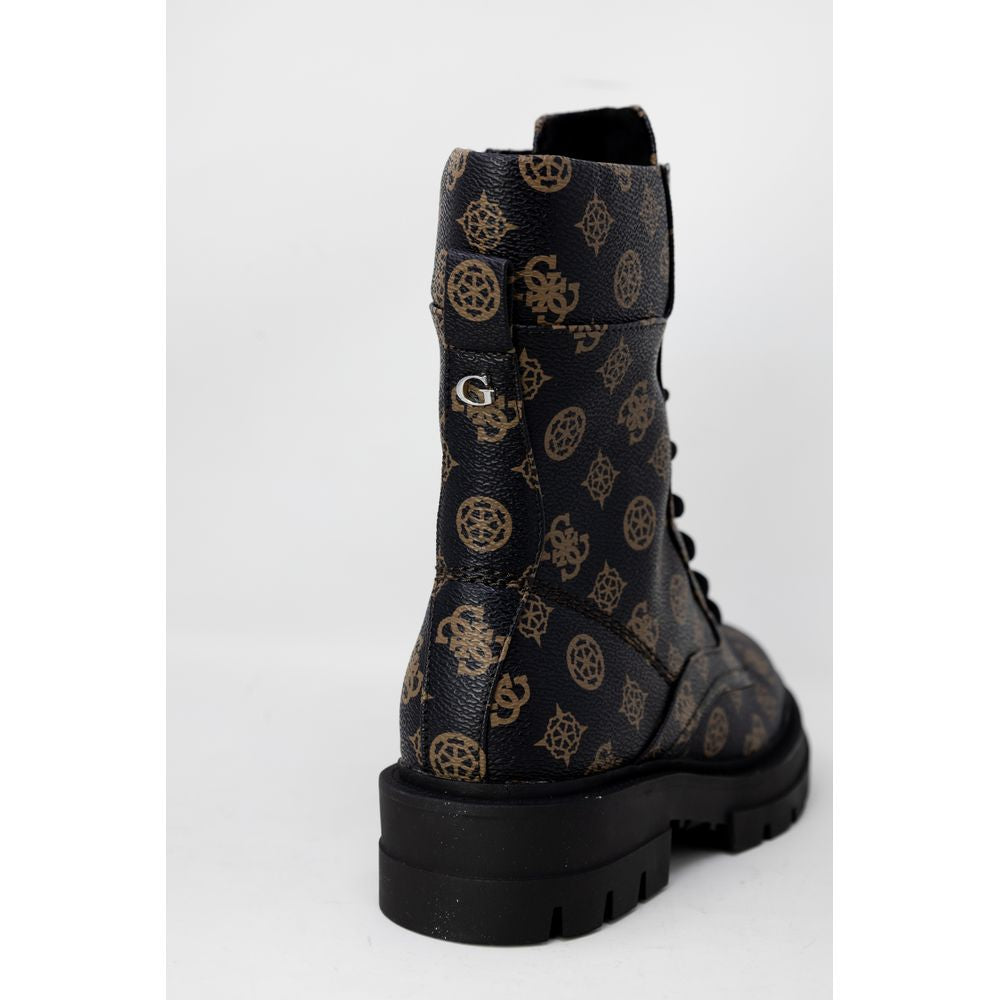 Μποτάκι Guess Brown από συνθετικό δέρμα