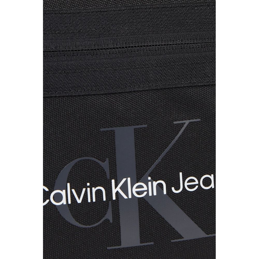 Τσάντα πλάτης Calvin Klein Jeans Μαύρο από ανακυκλωμένο πολυεστέρα
