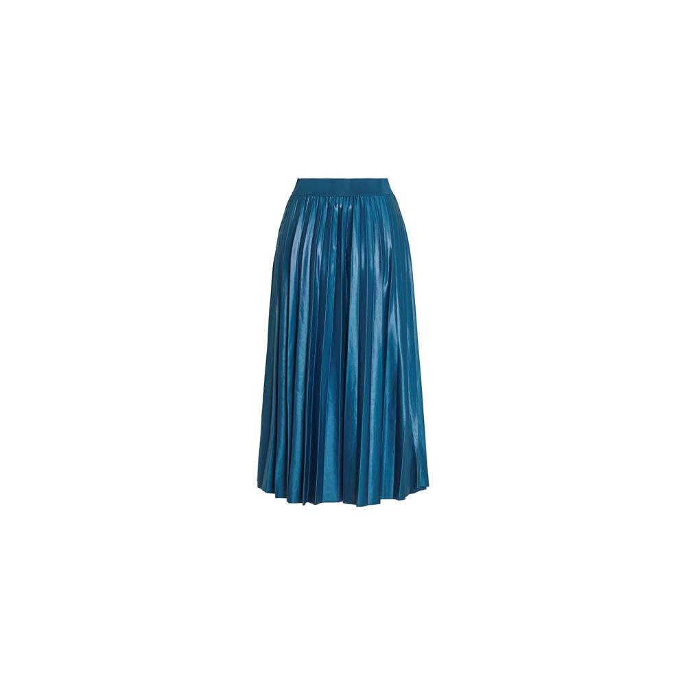 Vila Clothes Μπλε φούστα από ανακυκλωμένο πολυεστέρα