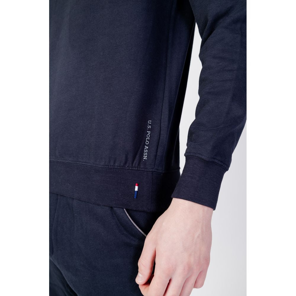 US POLO ASSN. Μπλε βαμβακερό πουλόβερ