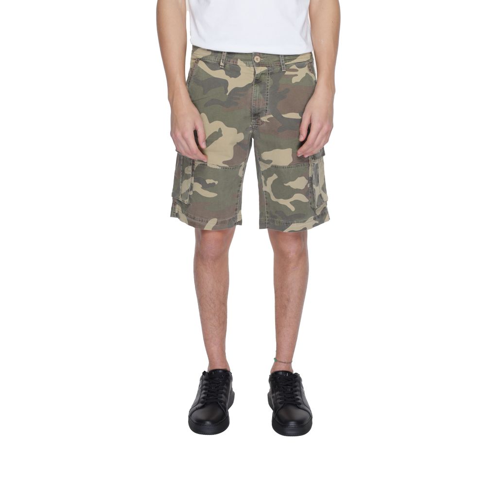 US POLO ASSN. Μπεζ βαμβακερό κοντό