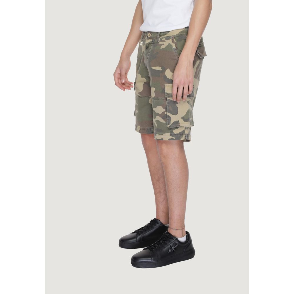 U.S. POLO ASSN. Beige Cotton Bermuda Shorts
