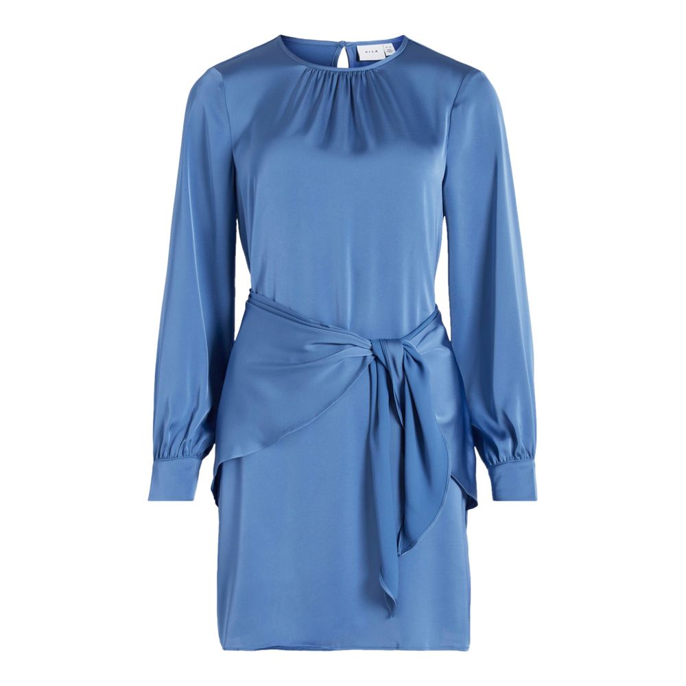 Vila Clothes Μπλε Φόρεμα από ανακυκλωμένο πολυεστέρα