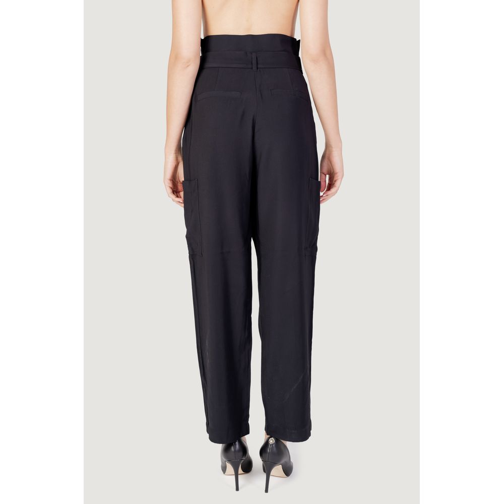 Vila Clothes Μαύρο τζιν και παντελόνι βισκόζης