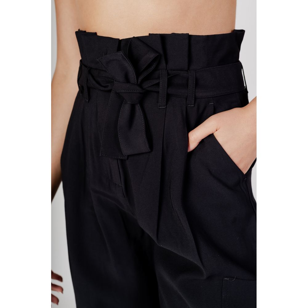 Vila Clothes Μαύρο τζιν και παντελόνι βισκόζης