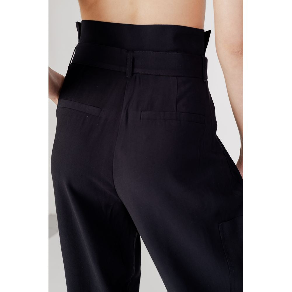 Vila Clothes Μαύρο τζιν και παντελόνι βισκόζης