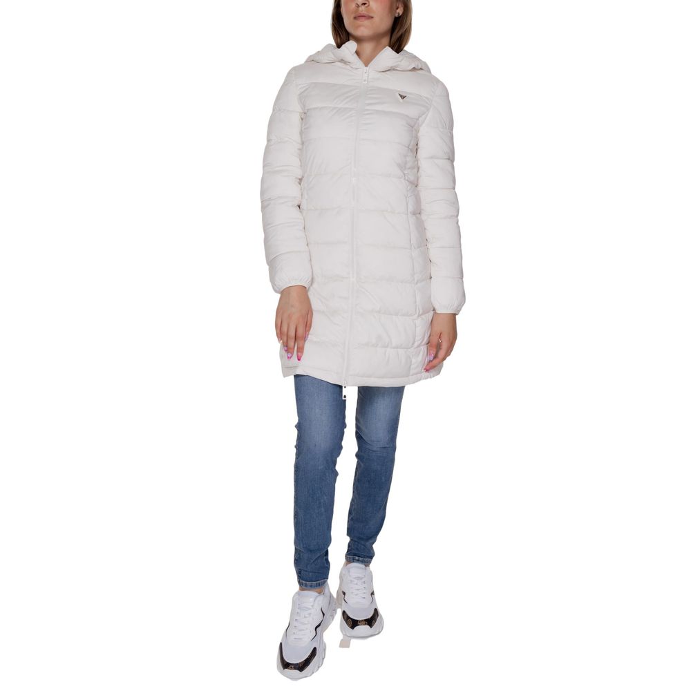 Μπουφάν και παλτό Guess Active White Polyester