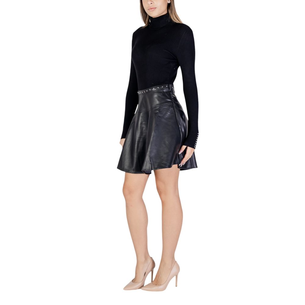 Morgan De Toi Black Viscose Midi Dress