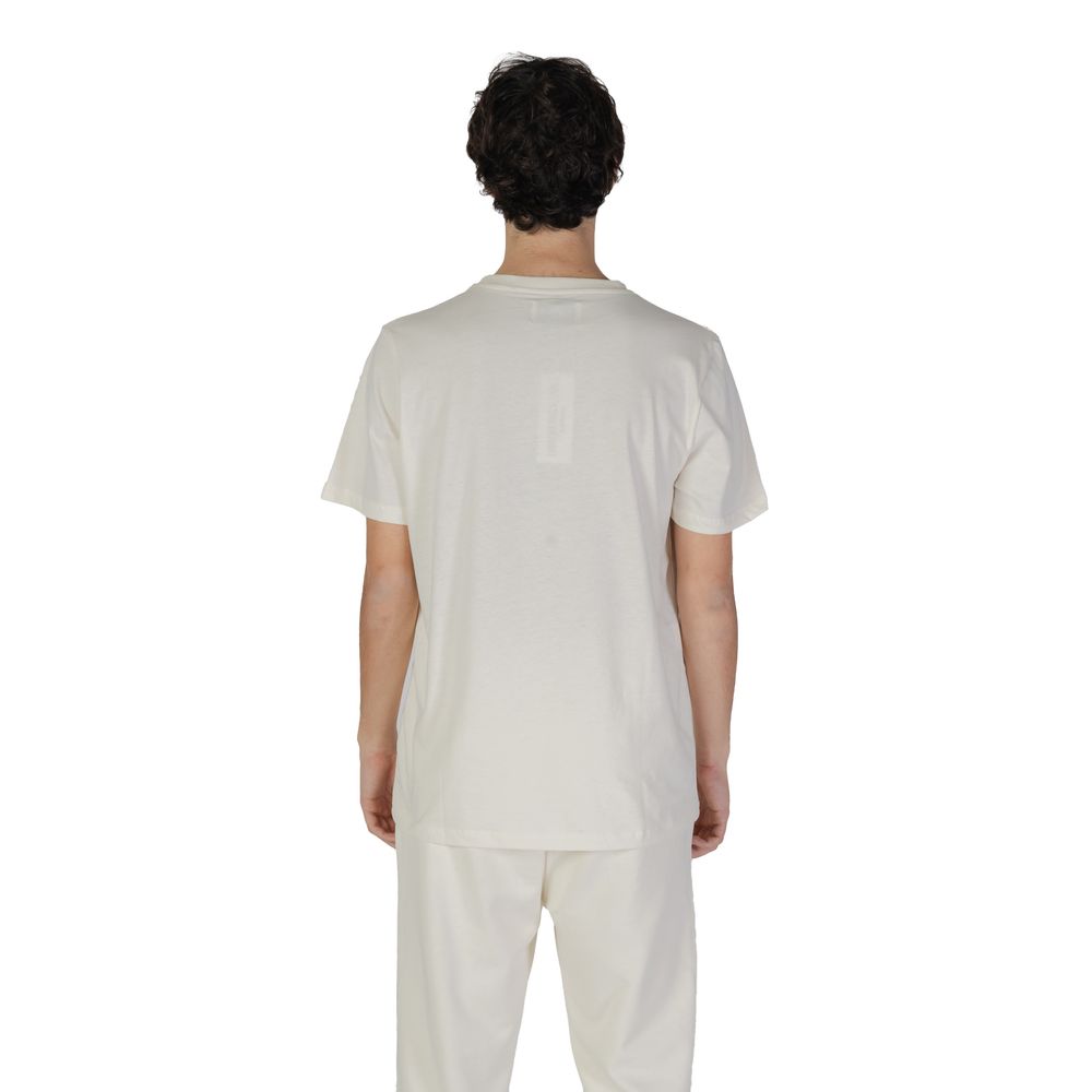 Underclub Κρεμ Βαμβακερό T-Shirt
