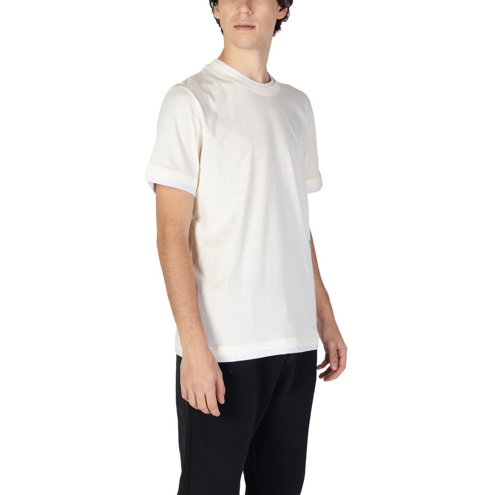 Underclub Κρεμ Βαμβακερό T-Shirt