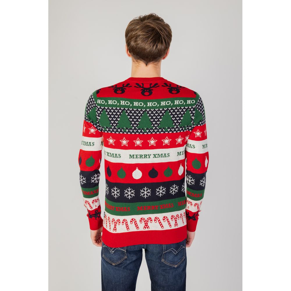 Only & Sons Red Cotton Sweatshirt