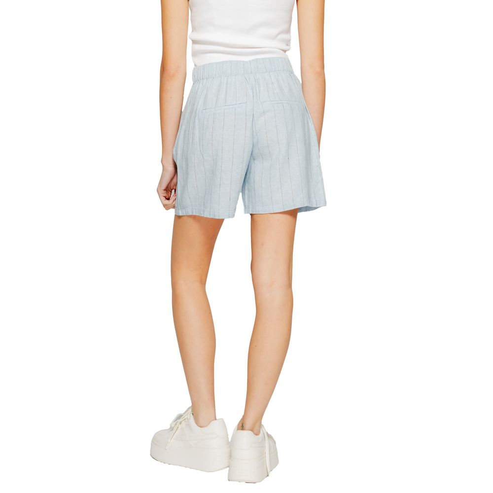 Κοντό λινό Vero Moda Light Blue