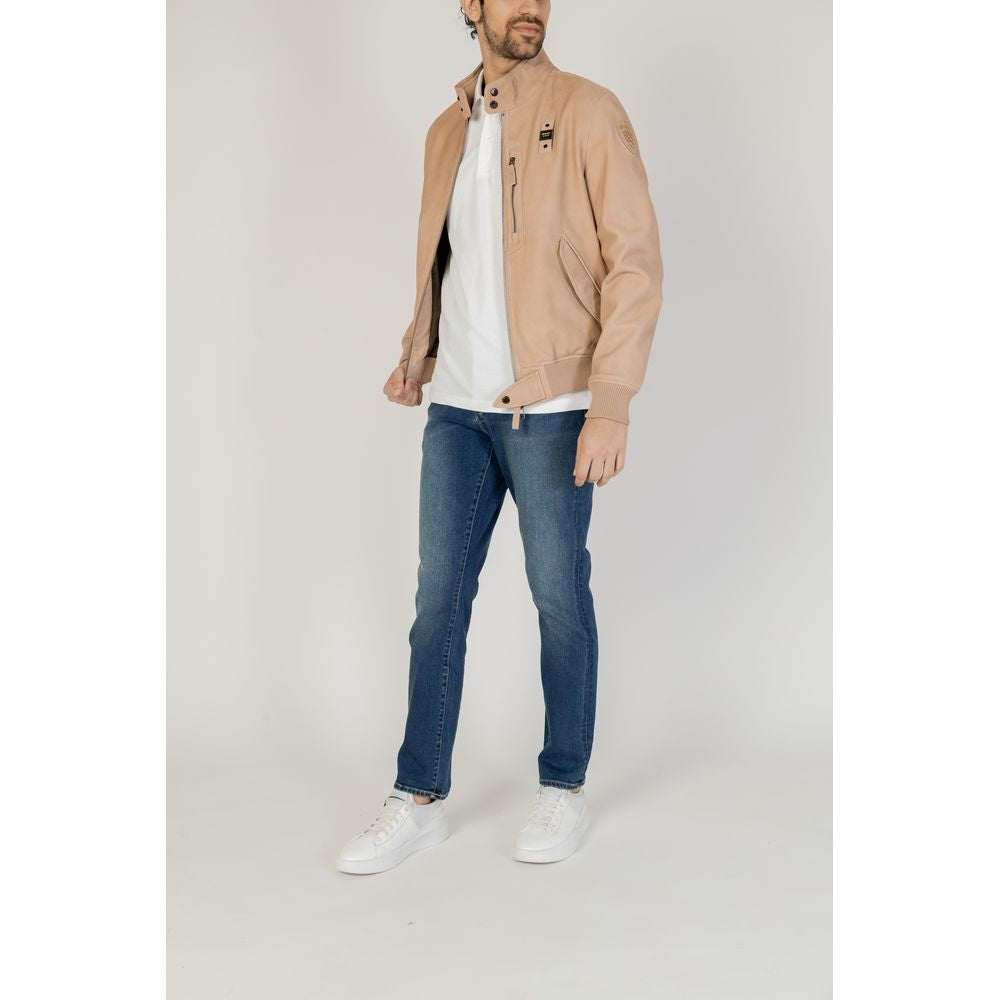 Δερμάτινο μπουφάν Blauer Beige