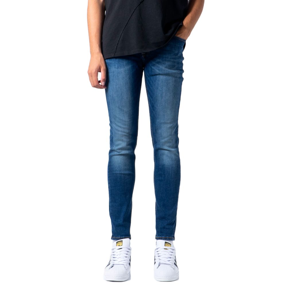 Τζιν και παντελόνι Jack Jones Blue Cotton