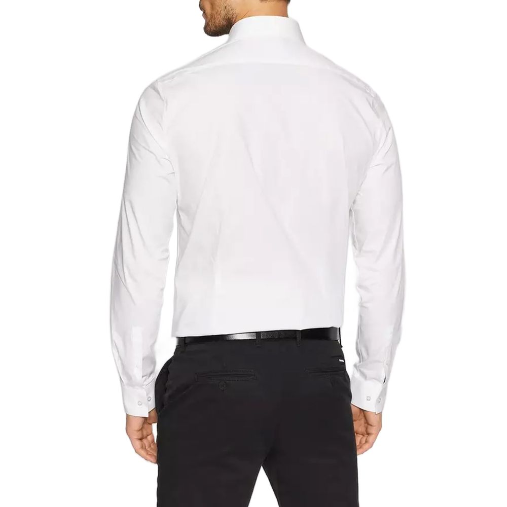 Λευκό βαμβακερό πουκάμισο Calvin Klein