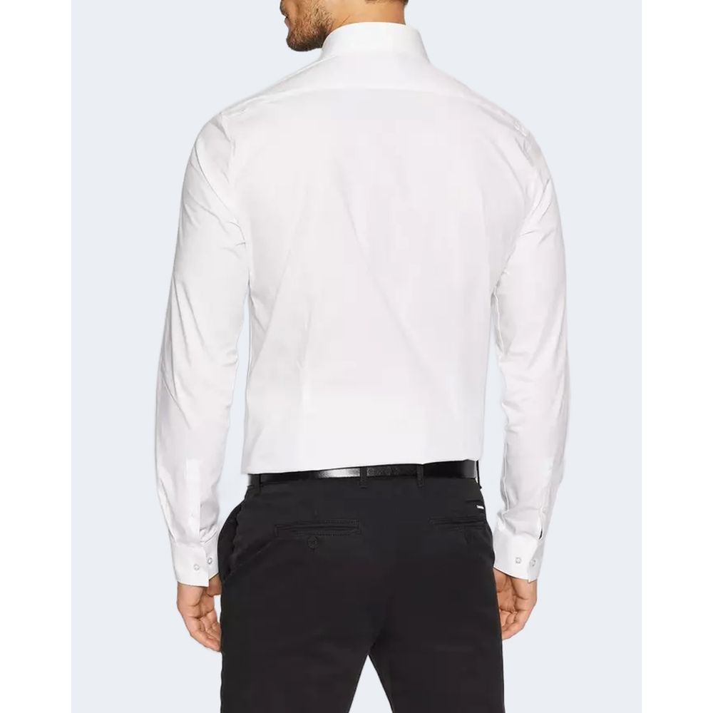 Λευκό βαμβακερό πουκάμισο Calvin Klein