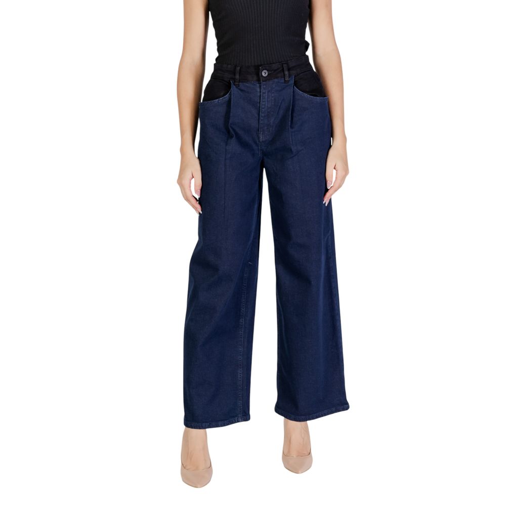 Τζιν και παντελόνι ICHI Blue Cotton